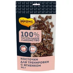 Мнямс лакомство для собак, тренировочное, косточки с ягненком - 90 г