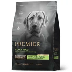 Premier Dog Lamb & Turkey Adult Maxi сухой корм для собак крупных пород, свежее мясо ягненка с индейкой - 10 кг